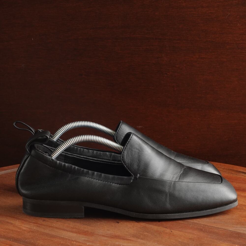 Reiss Loafers WMS SZ EU 39 US 8.5 BLK Ainsley Leather Contemporary Modern Shoes